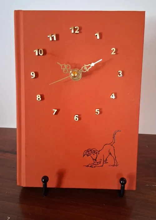 Handmade The One and Only Bob book clock Brookside Farm