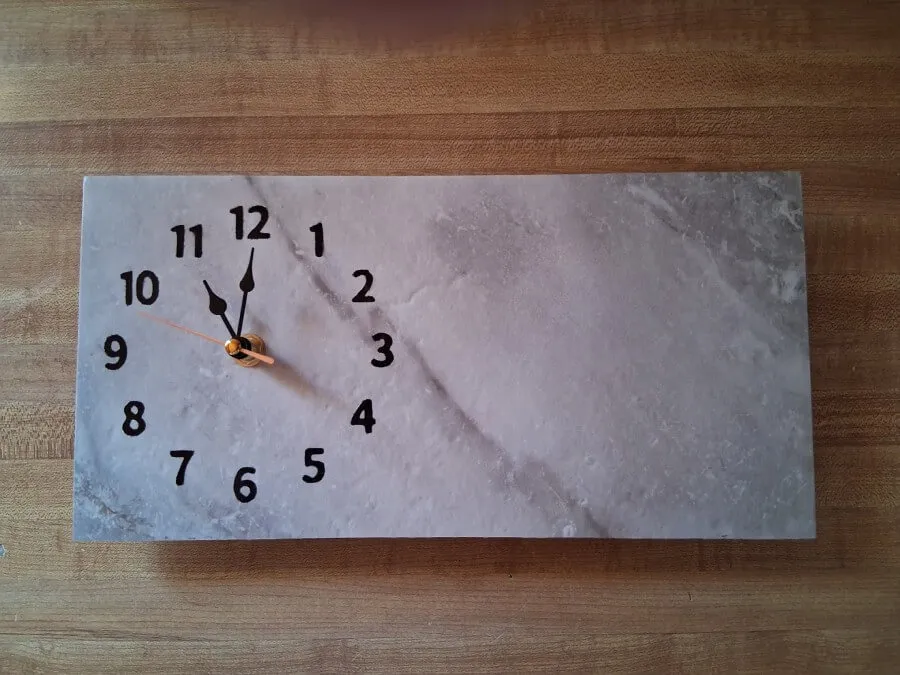 Custom Logo/Design Tile Clock view 2
